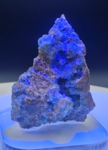 Zeldzame UV Sugar Fluoriet uit Durango, Mexico